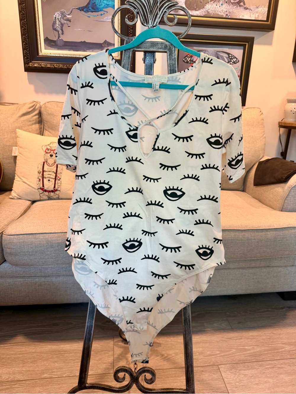 Off-White Eye-Print Bodysuit